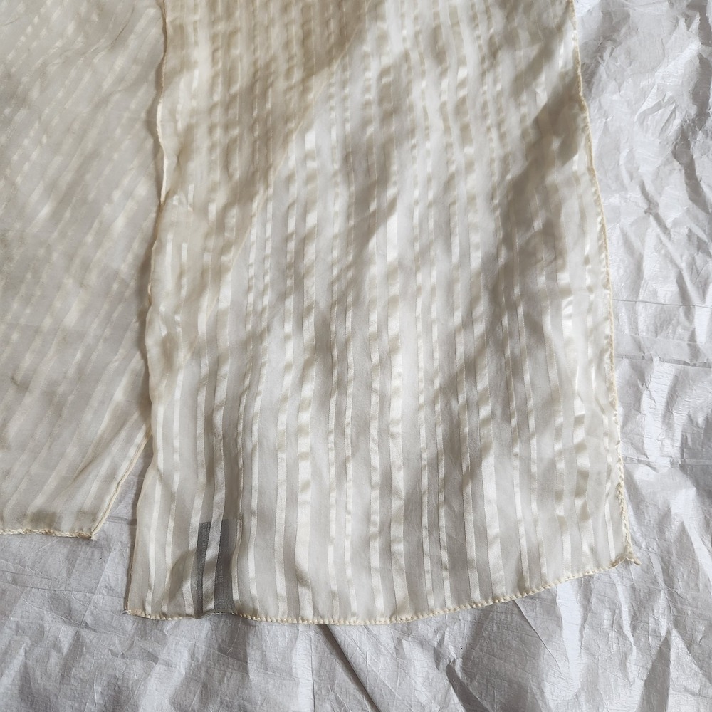 Vintage Oscar de la Renta Silk Scarf Black Square Logo Print Designer Accessory